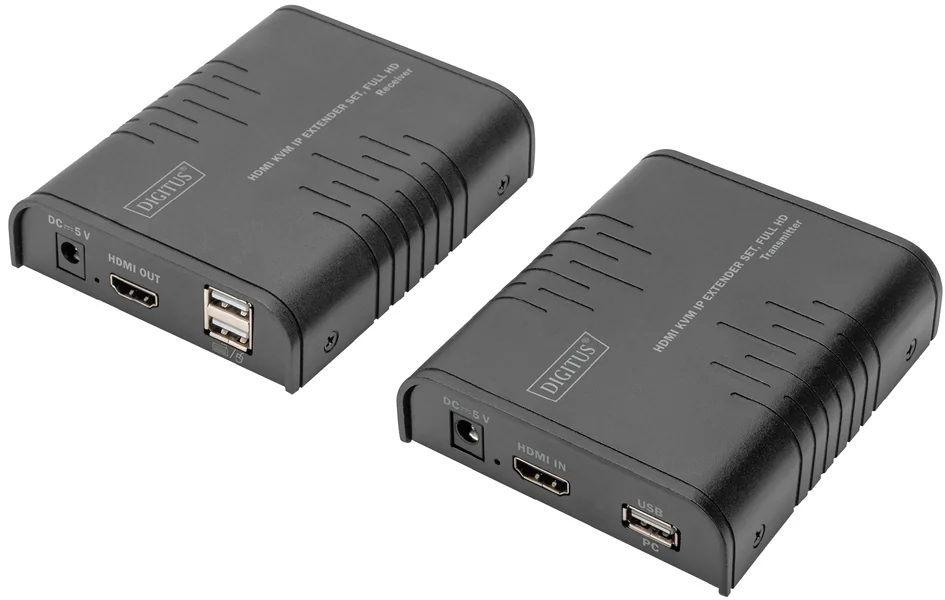 DIGITUS Extenseur récepteur HDMI KVM IP, Full HD - OEM DS-55530
