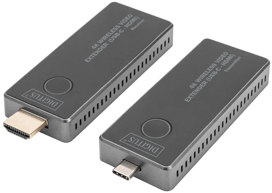 DIGITUS Kit extenseur vidéo 4K sans fil, 30 m (USB-C - HDMI) - OEM DS-55324 1 DIGITUS Kit extenseur vidéo 4K sans fil, 30 m (USB-C - HDMI) - OEM DS-55324