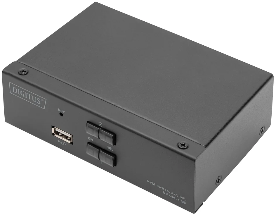 DIGITUS Switch KVM, 2x1, noir - OEM DS-12851