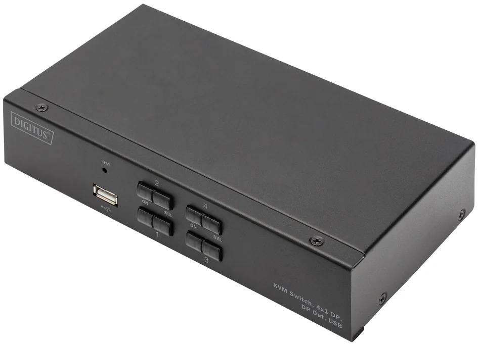 DIGITUS Switch KVM, 4x1, noir - OEM DS-12891