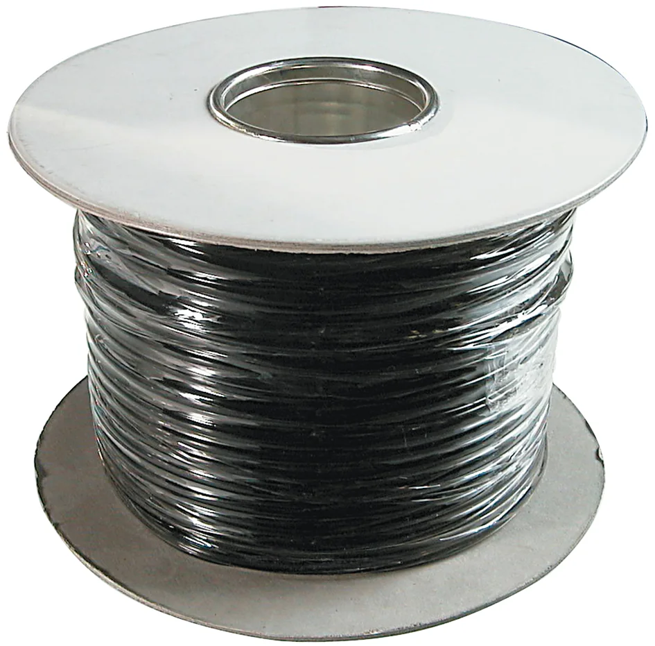 DIGITUS Câble téléphonique, 100 m, 6 fils, plat, noir - OEM AK-460701-100-S
