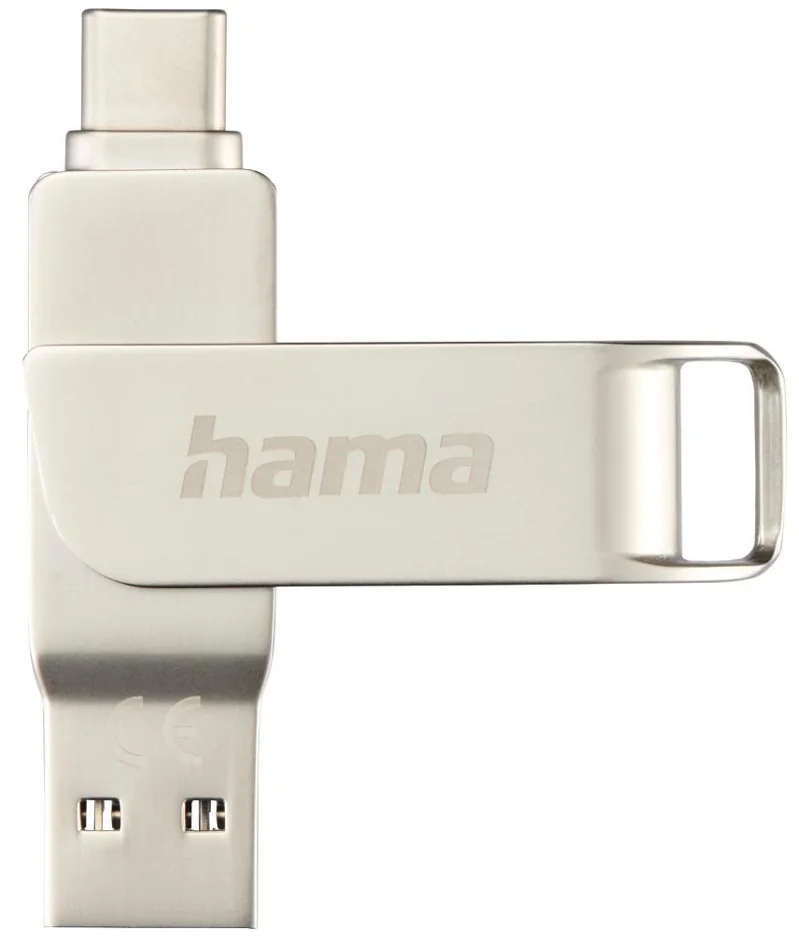 hama Clé USB 3.0/3.1 'C-Rotate Pro', 32 GB, argent - OEM 00182489