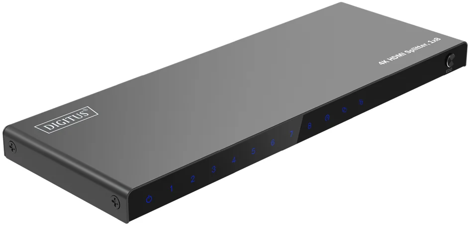 DIGITUS Répartiteur HDMI 4K, 1x8, 4K/60Hz HDCP 2.2, noir - OEM DS-55338