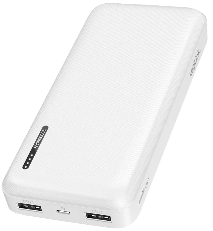 LogiLink Powerbank 20.000 mAh, 2x USB-A, 1x USB-C, blanc - OEM PA0323W 3 LogiLink Powerbank 20.000 mAh, 2x USB-A, 1x USB-C, blanc - OEM PA0323W - Afbeelding 3