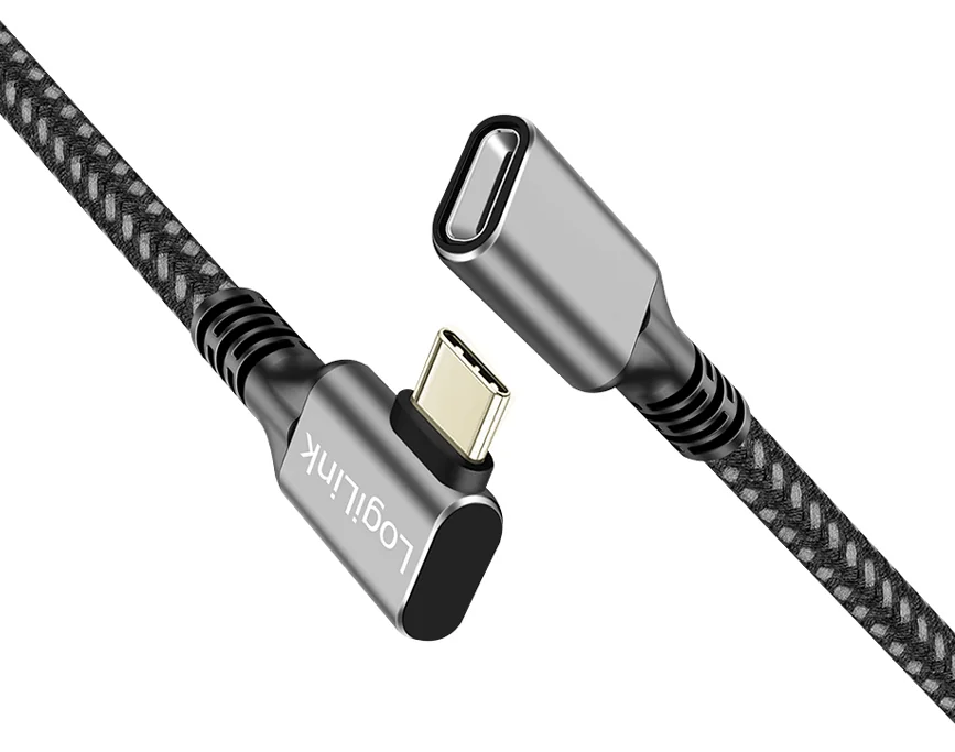 LogiLink Rallonge USB 3.2 Gen2 boîtier alu, 0,5 m, noir/gris - OEM CUA0110