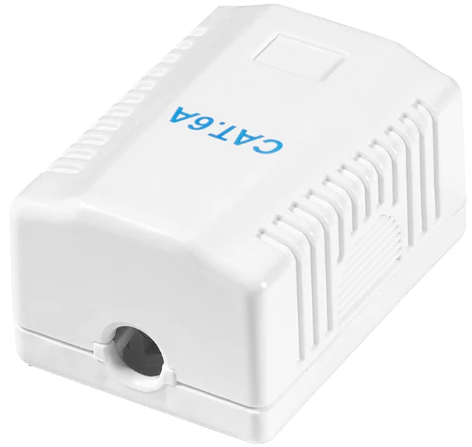 LogiLink Prise RJ45 cat. 6A avec boîtier en saillie, 2x RJ45 - OEM NP0097
