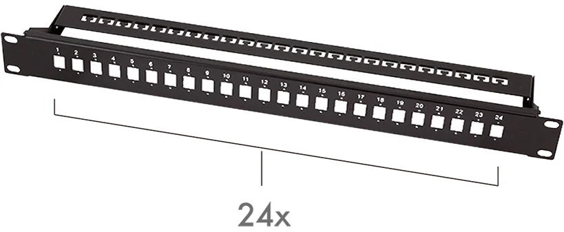 LogiLink Panneau de brassage fibres optiques 19', noir, (L)483 x (P)100 x (H)44 mm - OEM FB0002B 2 LogiLink Panneau de brassage fibres optiques 19', noir, (L)483 x (P)100 x (H)44 mm - OEM FB0002B – Image 2