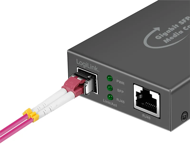 LogiLink Convertisseur média Gigabit, RJ45/SFP, noir - OEM NMC001 3 LogiLink Convertisseur média Gigabit, RJ45/SFP, noir - OEM NMC001 – Image 3