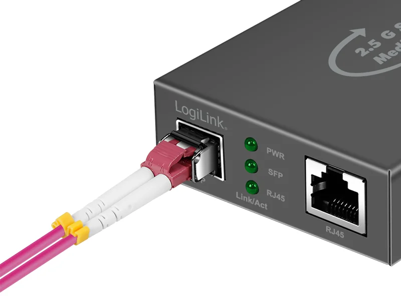 LogiLink Convertisseur média 2,5 Gigabit, RJ45/SFP, noir - OEM NMC002 3 LogiLink Convertisseur média 2,5 Gigabit, RJ45/SFP, noir - OEM NMC002 – Image 3