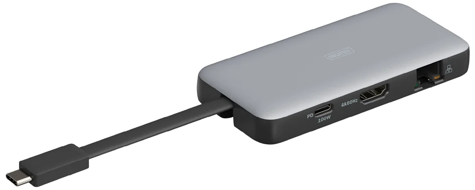 DIGITUS Station d'accueil de voyage, USB-C, 7 ports - OEM DA-70916