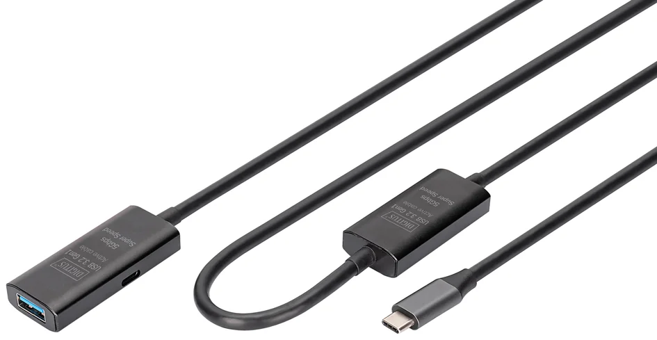 DIGITUS Câble de rallonge actif USB 3.2 Gen2, 5 m - OEM DA-73113