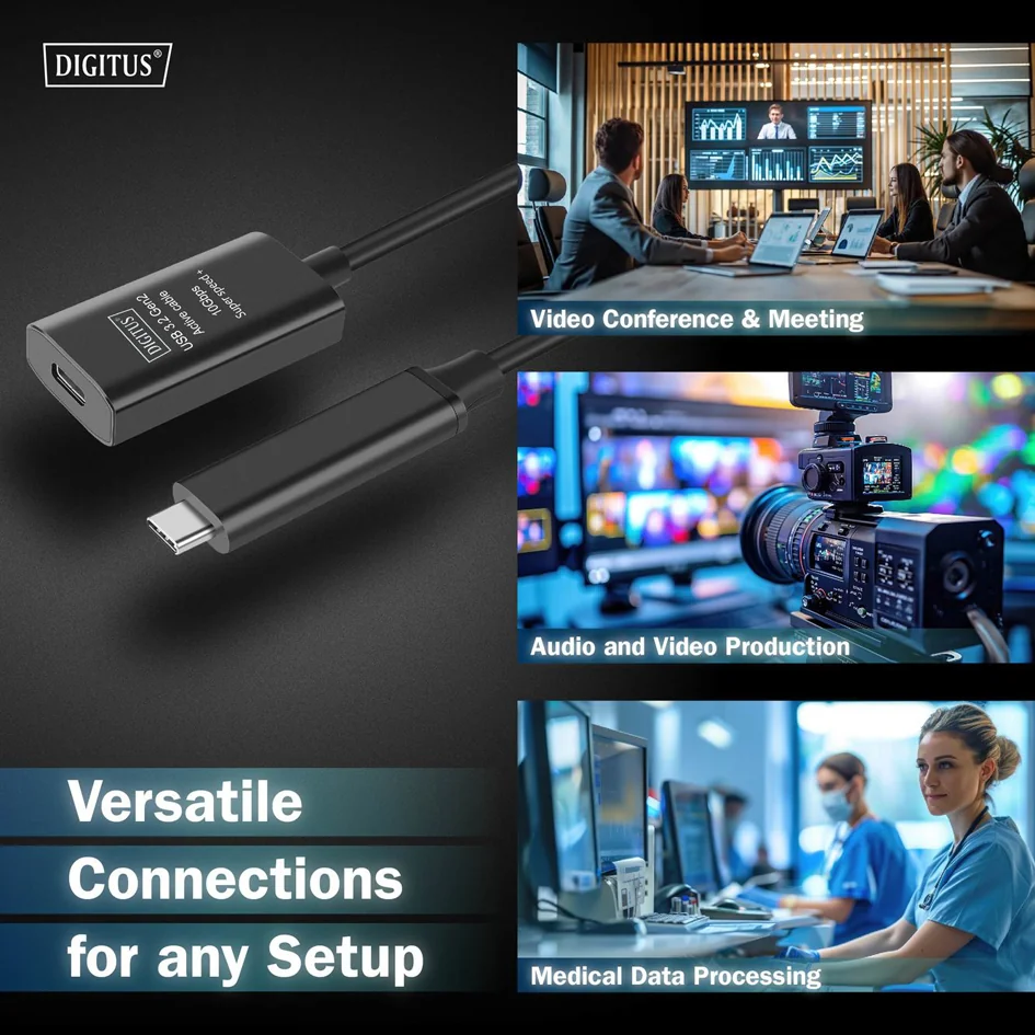 DIGITUS Câble de rallonge actif USB 3.2 Gen1, 5 m - OEM DA-73108 5 DIGITUS Câble de rallonge actif USB 3.2 Gen1, 5 m - OEM DA-73108 – Image 5