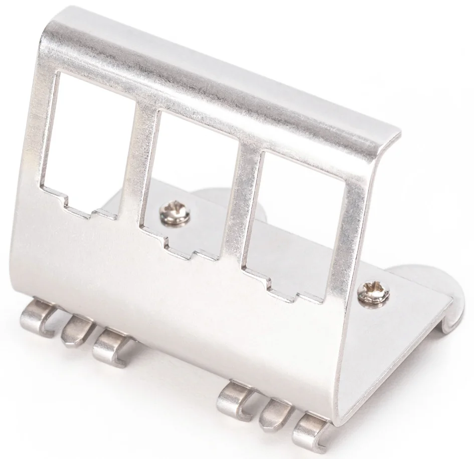 DIGITUS Adaptateur pour rail DIN pour modules Keystone, inox - OEM AN-25183