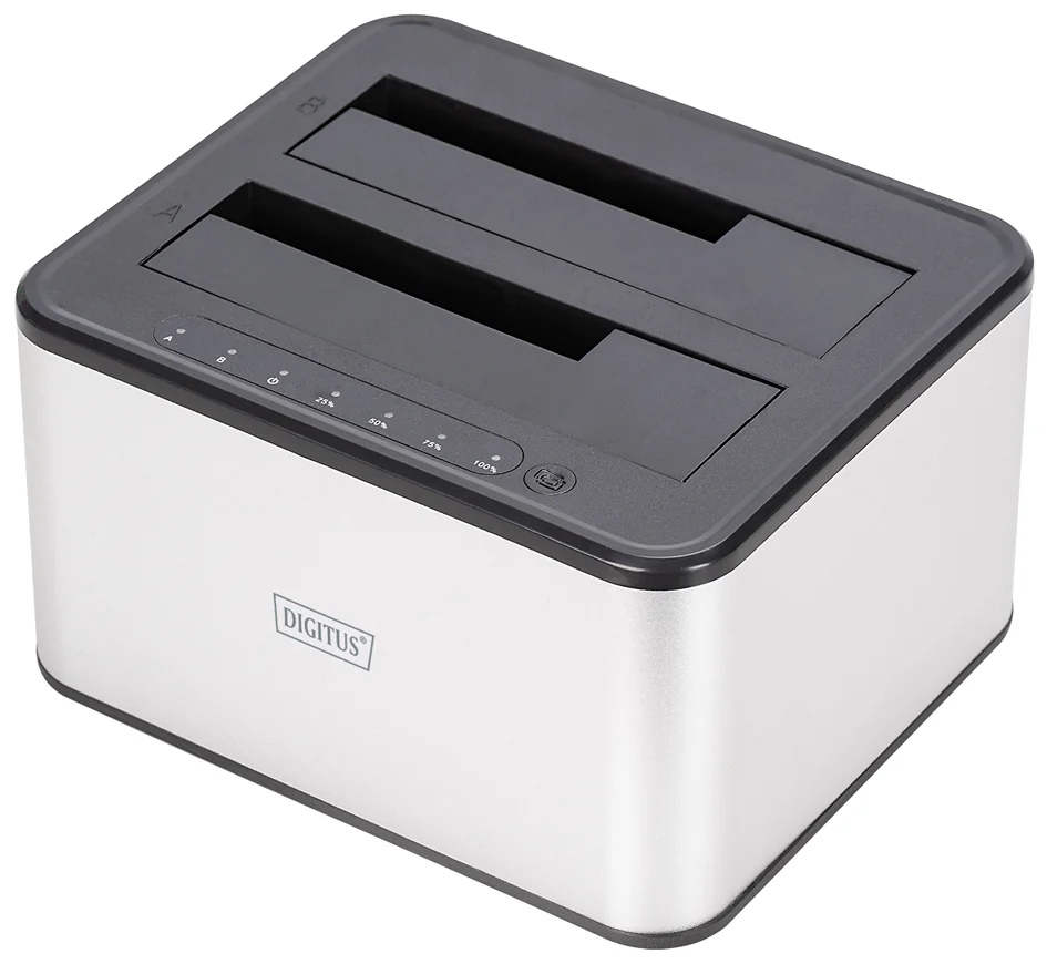 DIGITUS Station d'accueil USB 3.0 Duale SATA HDD 2,5'/3,5 - OEM DA-71540-2