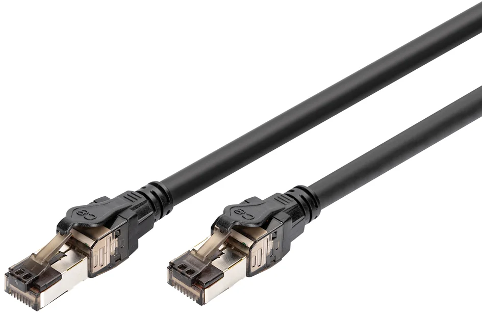 DIGITUS Câble de brassage, cat. 8.1, S/FTP, 0,5 m, noir - OEM DK-1843-005