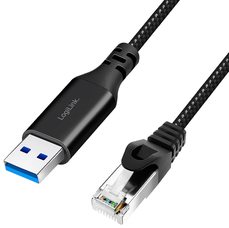 LogiLink Câble Ethernet USB 3.0, USB-A - RJ45, 1,5 m - OEM CU0401 3 LogiLink Câble Ethernet USB 3.0, USB-A - RJ45, 1,5 m - OEM CU0401 – Image 3