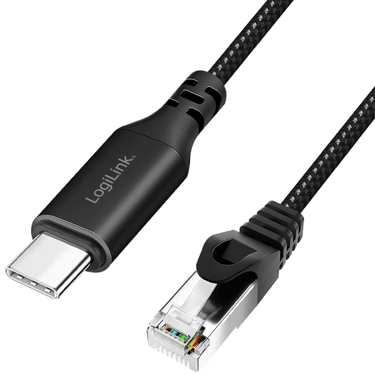 LogiLink Câble Ethernet USB 3.2, USB-C - RJ45, 7,5 m - OEM CU0415 3 LogiLink Câble Ethernet USB 3.2, USB-C - RJ45, 7,5 m - OEM CU0415 - Afbeelding 3