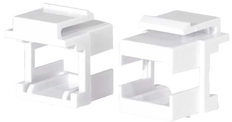 LogiLink Jeu de supports Keystone, plastique ABS, blanc - OEM NK0092