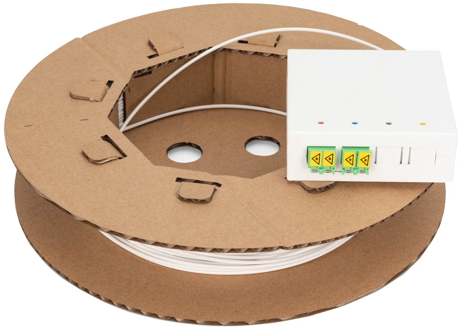 DIGITUS Kit d'installation FTTx, 4 fibres, LC/APC, 70 m - OEM DN-948070-1