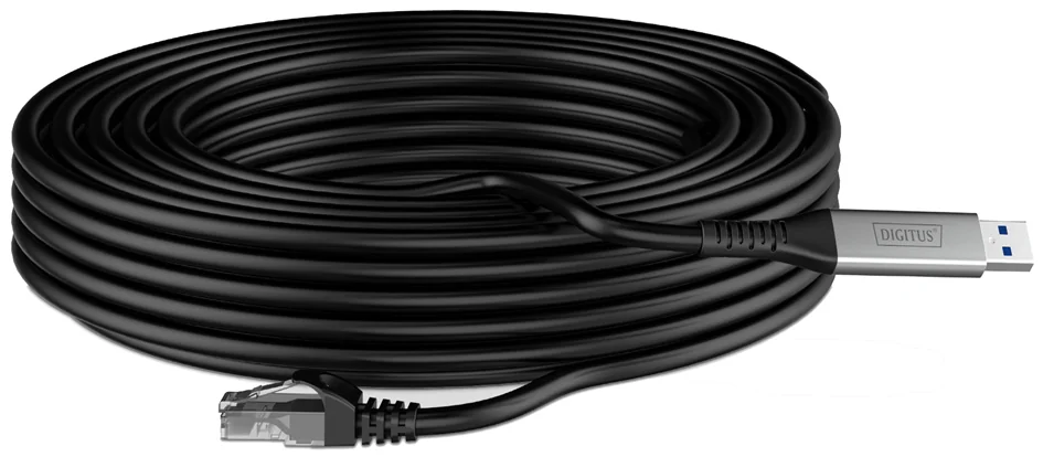 DIGITUS Câble Ethernet USB 3.2, USB-A - RJ45 mâle, 10 m - OEM AK-300600-100-S 7 DIGITUS Câble Ethernet USB 3.2, USB-A - RJ45 mâle, 10 m - OEM AK-300600-100-S – Image 7