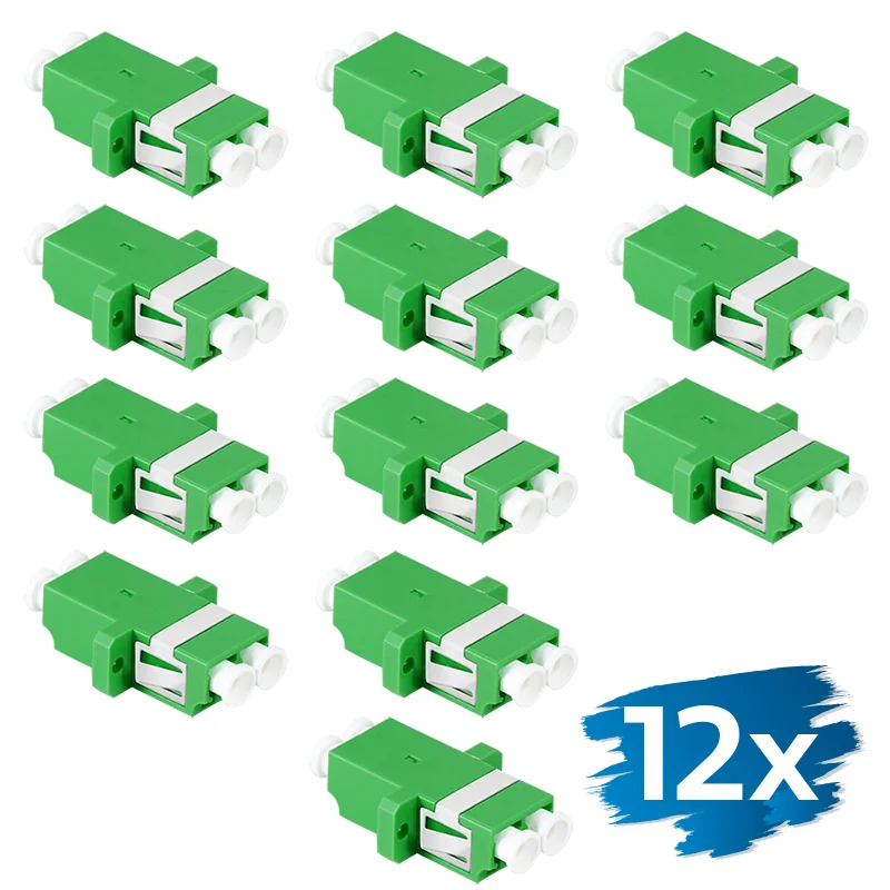 LogiLink Set de coupleurs fibre optique, avec bride, vert - OEM FA02LC6