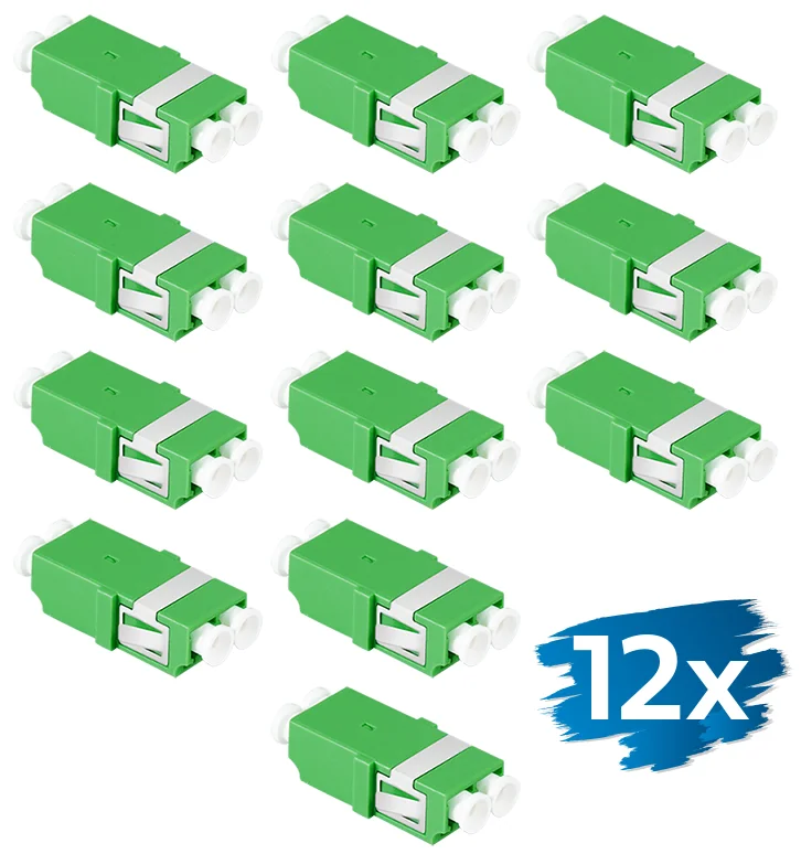 LogiLink Set de coupleurs fibre optique, sans bride, vert - OEM FA03LC5