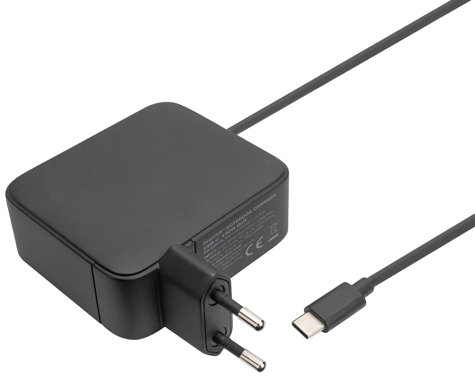 DIGITUS Chargeur USB-C pour laptop, 100 W GaN, noir - OEM DA-10072