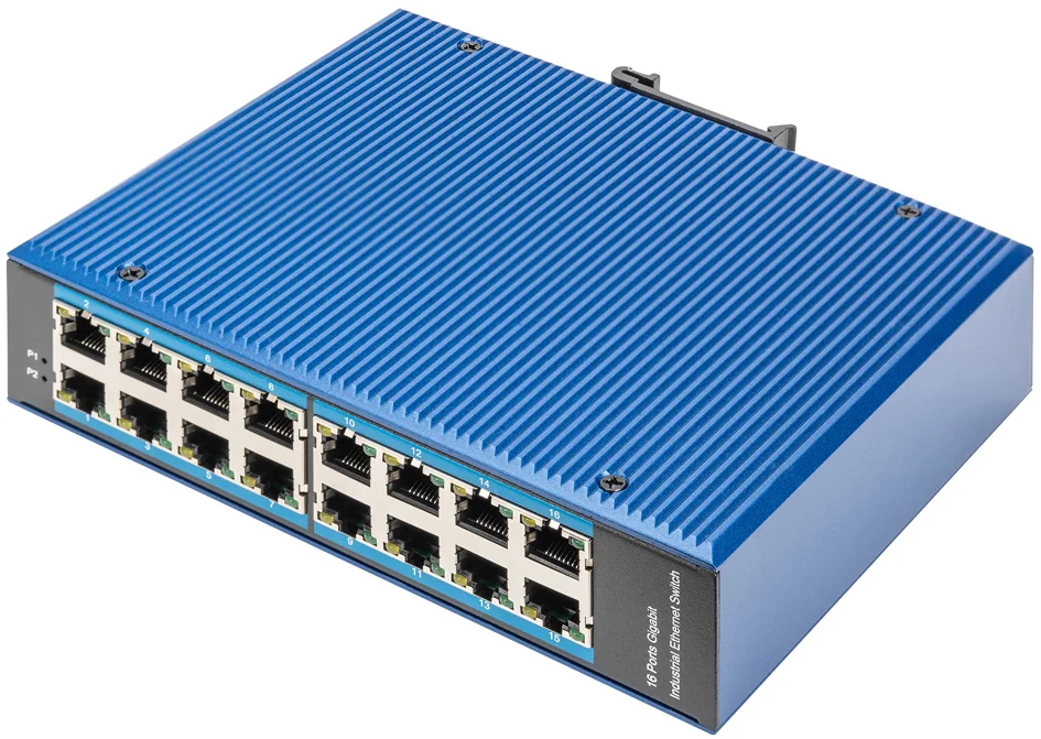 DIGITUS Commutateur industriel Gigabit Ethernet, 16 ports - OEM DN-651129