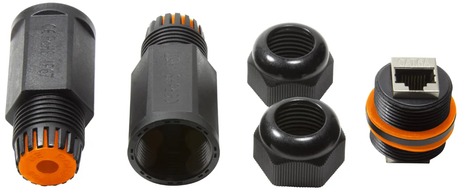 LogiLink Coupleur de câble patch extérieur cat.6A, blindé