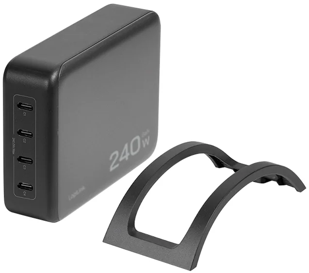 LogiLink Chargeur de bureau USB-C, 4 ports, GaN, 240 W - OEM PA0353
