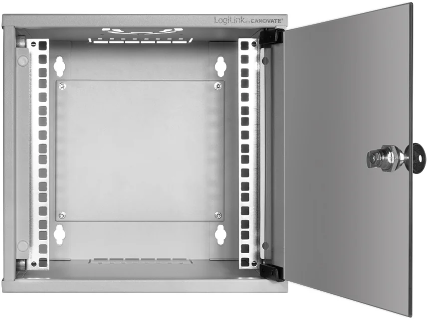 LOGILINK - Coffret mural 10" SoHo, monté, 6U, gris 2 LOGILINK - Coffret mural 10" SoHo, monté, 6U, gris – Image 2