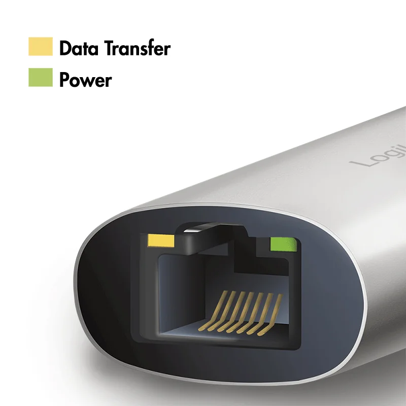 LogiLink Adaptateur Gigabit Ethernet USB 3.2, en aluminium - OEM UA0456