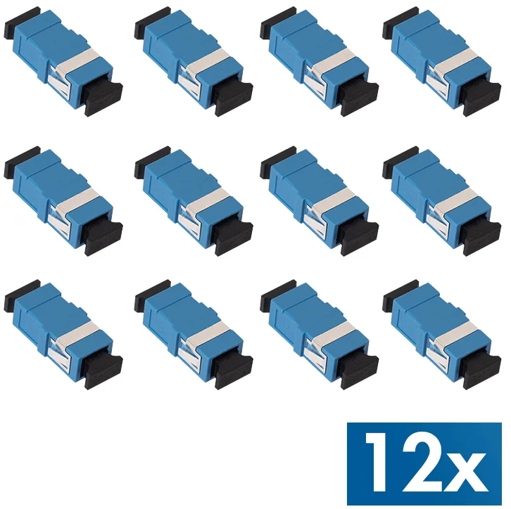 LogiLink Set de coupleurs fibres optiques, sans bride, bleu - OEM FA01SC5