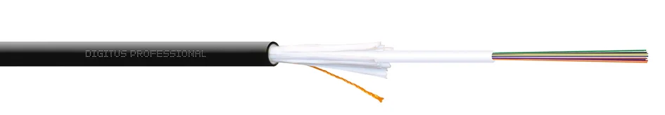 DIGITUS Câble fibres optiques A/I-DQ (ZN)BH 12E9, 100 m - OEM DK-39121-U-0100