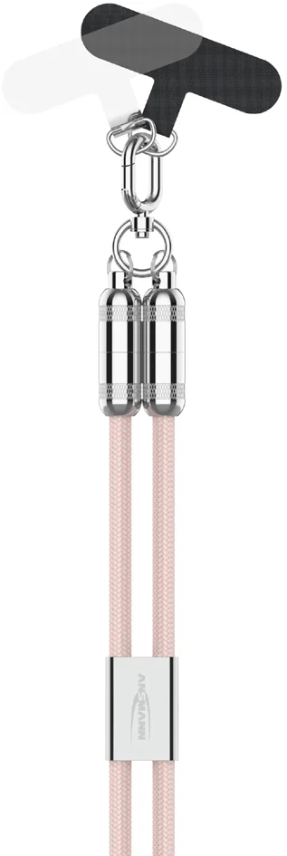 ANSMANN Bandoulière/câble smartphone, USB-C-Lightning, rose - OEM 1700-0189