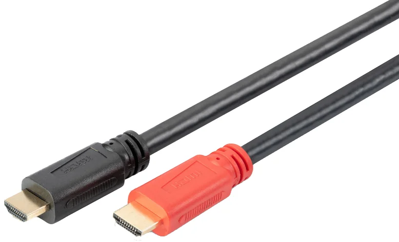DIGITUS Câble HDMI pour écran, avec amplificateur, 10,0 m - OEM AK-330105-100-S