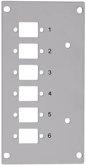 LogiLink Façade pour boîte d'épissures, pour 6 ports - OEM FB5002 4 LogiLink Façade pour boîte d'épissures, pour 6 ports - OEM FB5002 – Image 4