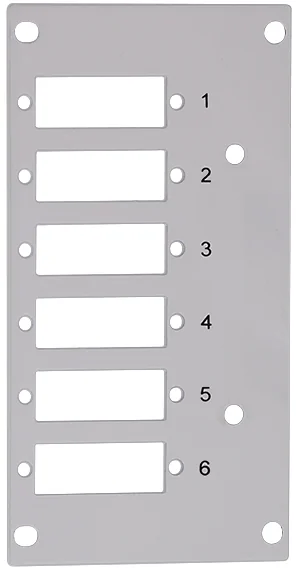LogiLink Façade pour boîte d'épissures, pour 6 ports - OEM FB5002 6 LogiLink Façade pour boîte d'épissures, pour 6 ports - OEM FB5002 – Image 6