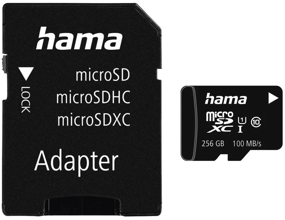hama Carte mémoire Micro SecureDigital XC, Classe 10, 256 Go - OEM 00124171