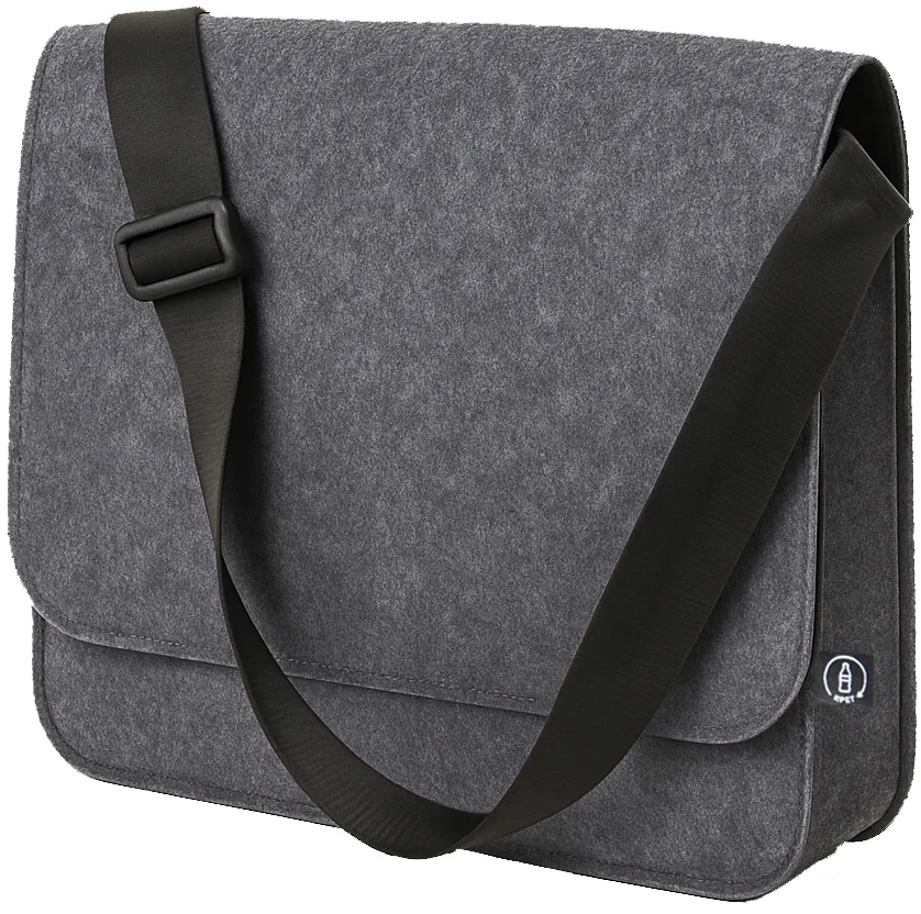 STOP Sacoche pour laptop, feutre RPET, gris foncé - OEM 46229