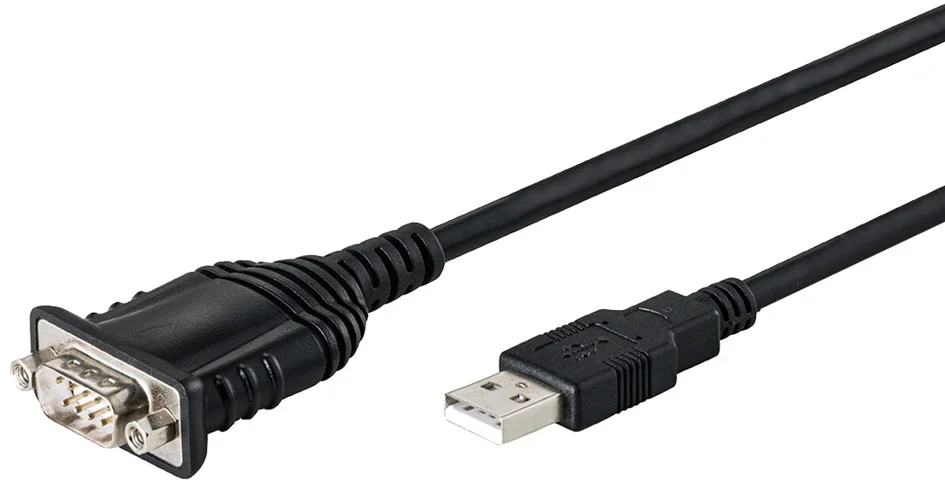 DIGITUS Câble adaptateur, USB-A - RS232, 1,8 m, noir - OEM DA-70172