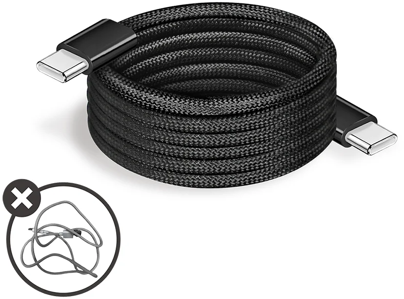 LogiLink Câble magnétique charge & données, USB-C, 1,5 m - OEM CU0232