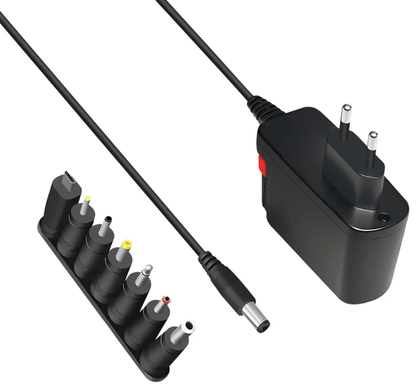 LogiLink Bloc d'alimentation universel, 24 W / 3-12 V, noir - OEM PA0161A