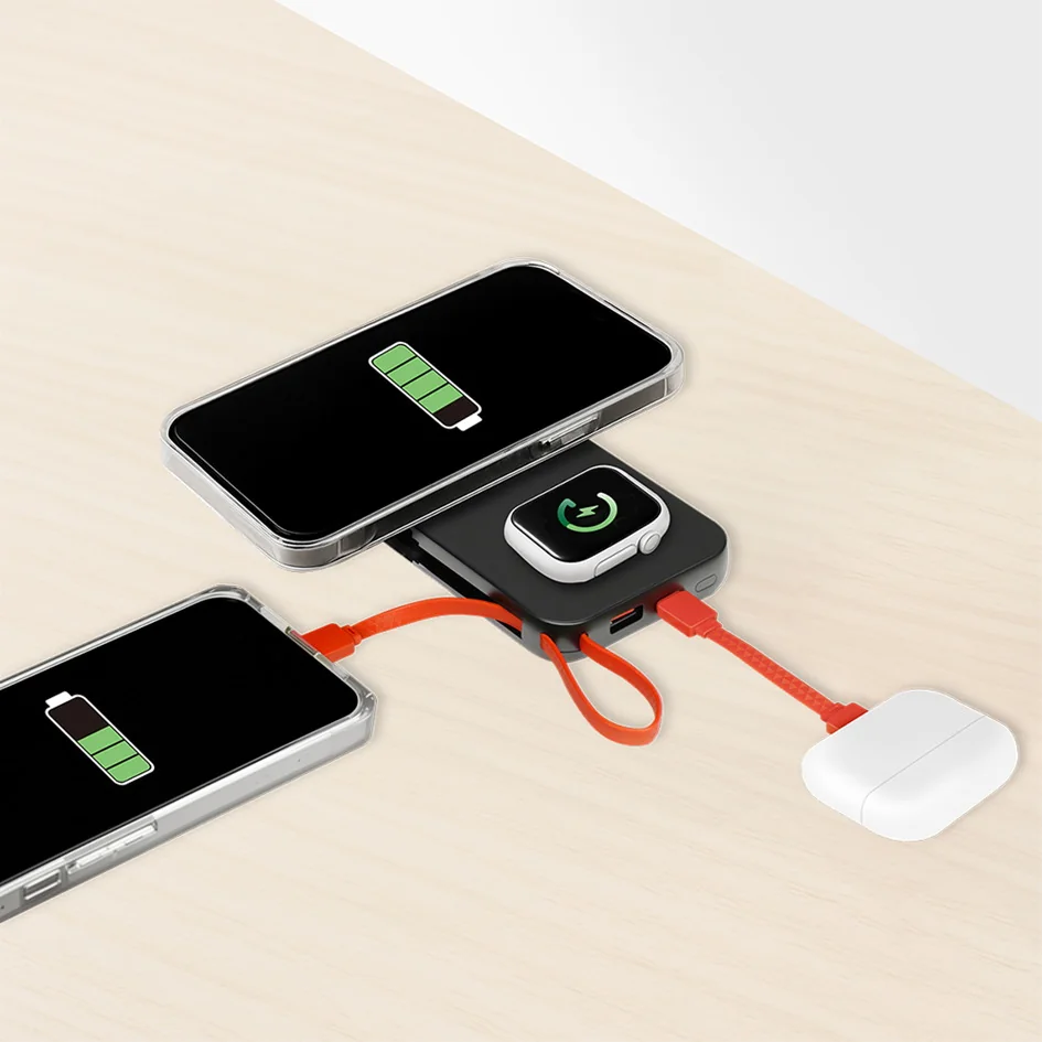 LogiLink Powerbank magnétique, 10.000 mAh, USB-A/USB-C - OEM PA0373