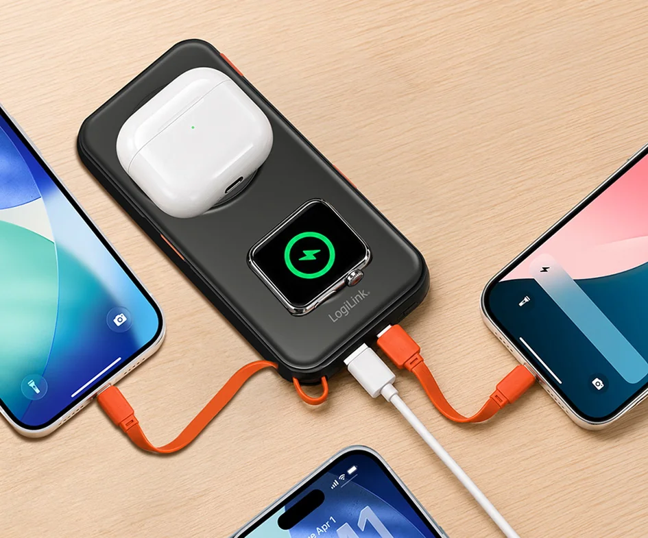 LogiLink Powerbank magnétique, 10.000 mAh, USB-A/USB-C - OEM PA0373 4 LogiLink Powerbank magnétique, 10.000 mAh, USB-A/USB-C - OEM PA0373 – Image 4
