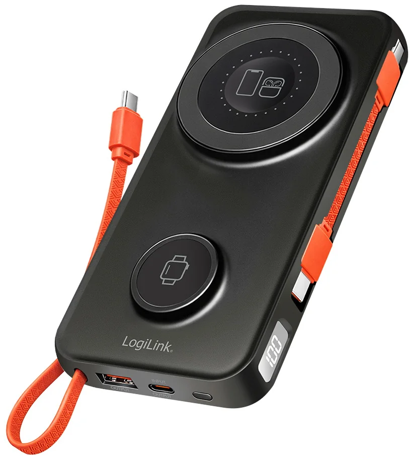 LogiLink Powerbank magnétique, 10.000 mAh, USB-A/USB-C - OEM PA0373 5 LogiLink Powerbank magnétique, 10.000 mAh, USB-A/USB-C - OEM PA0373 – Image 5