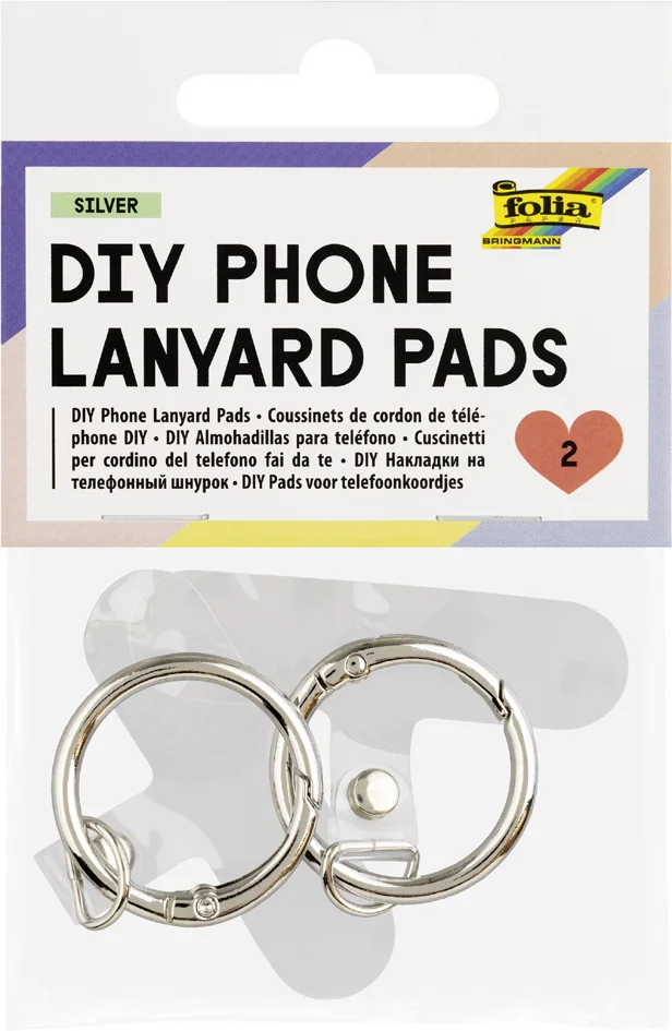 folia Attache de lanière de téléphone portable DIY, argent - OEM 78602 4 folia Attache de lanière de téléphone portable DIY, argent - OEM 78602 – Image 4
